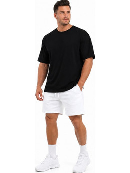 T-SHIRT OVERSIZED SIMPLE Μαύρο 21034 (H&S)