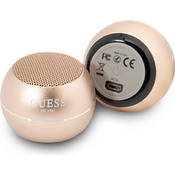 Guess Mini Ηχείο Bluetooth με Ραδιόφωνο Χρυσό
