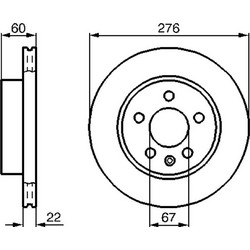 Bosch Δισκόπλακα - 0 986 479 B53