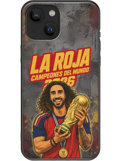 Θήκη La Roja Campeones del Mundo - Marc Cucurella iPhone 13 Black TPU (Μαύρη Σιλικόνη)