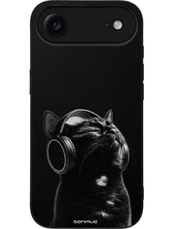 Sonique Men's Edition Θήκη με Σχέδιο «Audio Kitten - Black» (iPhone 17 Air)