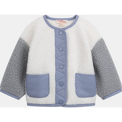 Βρεφική Ζακέτα για Αγόρια Color Block Cozy ΜΠΕΖ