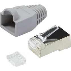 LogiLink Βύσμα RJ-45 male/female 100τμχ Γκρι MP0021