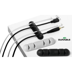 Durable 504037 Clips Οργάνωσης Καλωδίων 2τμχ Μαύρο