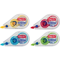 Bic B.Διορθωτική Ταινία Tipp-Ex Mini Pocket Mouse Fashion 4 Σχέδια-1Τμχ (926397)