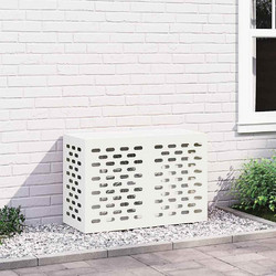vidaXL Κάλυμμα κλιματιστικού Σκ - λευκό, 90-x-40-x-60-εκ-2