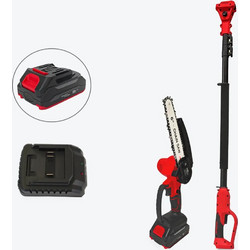 Τηλεσκοπικό Αλυσοπρίονο Μπαταρίας 18V 15cm 2x2.0Ah και Κοντάρι 2.6m Maxergo
