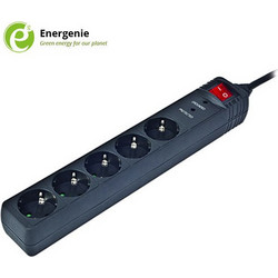 Πολύπριζο Ασφαλείας Energenie 5x Schuko SPG5C15 Black 4.5m (SPG5C15)