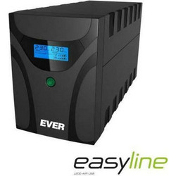 Ever Easyline 1200 AVR UPS Line Interactive 1200VA 600W Καθαρού Ημιτόνου με 4 Πρίζες