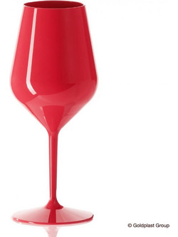 GoldPlast Ποτήρι Για Κρασί / Κοκτέιλ Tritan Κόκκινο 470ml 5000P-RO