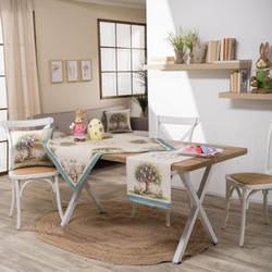 Καρέ &amp Τραβέρσα Teoran Lola Σετ 2 τεμαχίων - 100x100cm &amp 40x100cm