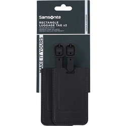 Samsonite 155592-1041 Ta Revolution Luggage Tags Ετικέτες Βαλίτσας 2τμχ Μαύρες