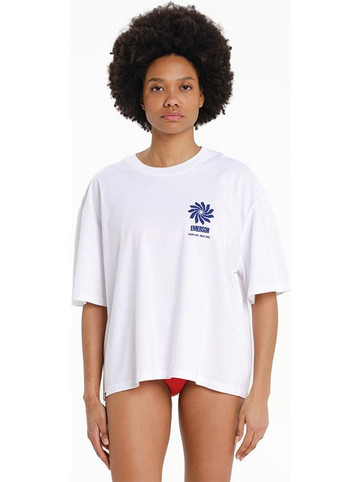 EMERSON BRAZIL ΓΥΝΑΙΚΕΙΟ BOXY ΚΟΝΤΟΜΑΝΙΚΟ T-SHIRT (261.EW33.67-WHITE)