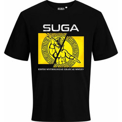 Κοντομάνικο REGULAR T-Shirt SUGA SRB-14 Μαύρο