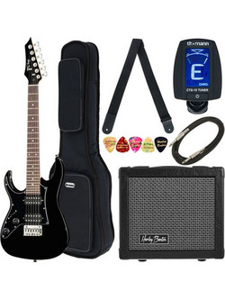 Harley Benton RG-Junior BK LH JamPack Bundle