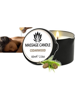 Massage Candle Cedarwood - Αρωματικό Κερί Μασάζ Κέδρος 60ml