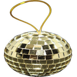 ATHENS BEST ENTERTAINMENT GOLD MIRROR BALL - 5cm Disco Ball 5x5cm (MB-5G)