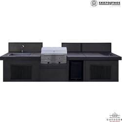 Κουζίνα εξωτερικού χώρου κτιστή Premium AK 350 Sxistolithos