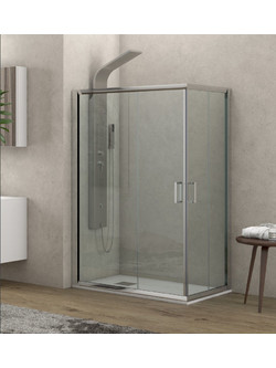 Karag New Flora 100 Καμπίνα Ντουζιέρας με Συρόμενη Πόρτα 70x130x180cm Clear Glass