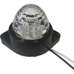 GloboStar(R) 115404 Πλευρικά Φώτα Όγκου Φορτηγών BULLET LED 6 SMD DC 24V Αδιάβροχο IP66 Ψυχρό Λευκό 6000K