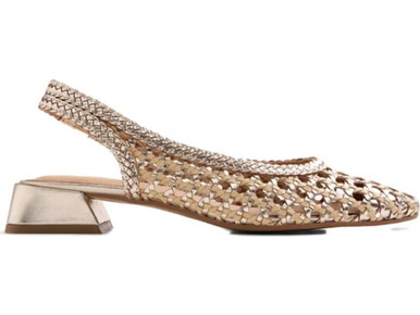 GIOSEPPO BRAIDED LEATHER SLINGBACK HEELED HOUNSLOW ΓΟΒΕΣ-79251-P-PLATINUM