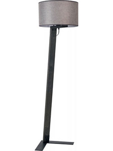 Arkolight Φωτιστικό Δαπέδου 1xΕ27 Y150cm Ξύλο - Αμπαζούρ Γκρι 6420-4/40