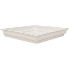 Πιάτο τετρ. 30X30X3,6 εκ. WHITE (για CITY square 40) - Plastona