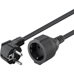 GOOBAY μπαλαντέζα προέκταση ρεύματος 94700, schuko, 3x 1.5mm 2m, μαύρη