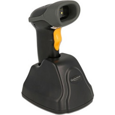 DELOCK DELOCK barcode scanner 90550, 1D & 2D, ασύρματο, με βάση φόρτισης, μαύρο
