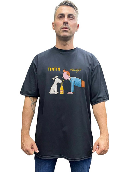 Bigbong Tintin Oversize T-shirt Black 103-88-BLK