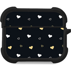 Sonique Heart Series Θήκη Σιλικόνης για AirPods Pro 3 Μαύρη