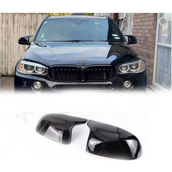 Καπάκια Καθρεφτών Για Bmw X3 F25, X4 F26, X5 F15, X6 F16 Xm Look Γυαλιστερό Μαύρο 2 Τεμάχια