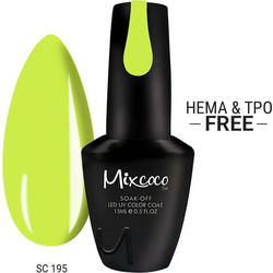 Mixcoco SC-195 Ημιμόνιμο Βερνίκι Νυχιών 15ml