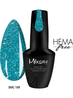 Mixcoco SMC 189 Glitter Ημιμόνιμο Βερνίκι Νυχιών 15ml