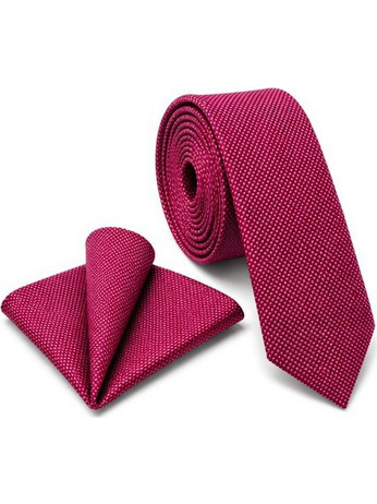 JANLOUIE TIE OXFORD WITH HANDKERCHIEF 5,5CM
