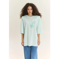 Hemithea Sahara T-shirt (Aqua) - Oversized T-shirt
