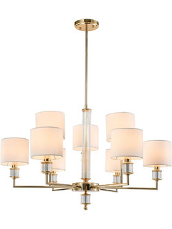Cosmolight Sutton Κρεμαστό Φωτιστικό Οροφής Χρυσό 92cm P09378AU-WH