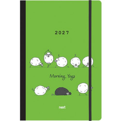 Next ημερολόγιο 2027 Trends Morning Yoga ημερήσιο flexi με λάστιχο 12x17εκ. Με σχέδια