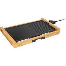 Επιτραπέζια Ηλεκτρική Ψηστιέρα 2 in 1 Premium Bamboo Sencor SBG 206BK