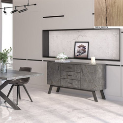 Μπουφές Νο 10 Με 2 Πόρτες Και 3 Συρτάρια 150x44.5x85 Με Επιλογές Χρωμάτων - Μελί-Meli