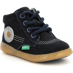 Kickers Παιδικά Μποτάκια Navy Μπλε Suede 947540-10-10