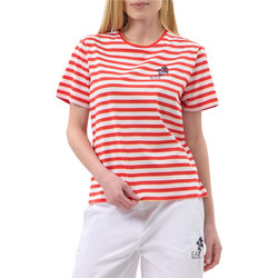 T-Shirt 7W001466AF20775 F5076 fancy stripe red