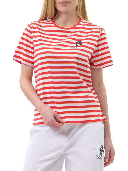 T-Shirt 7W001466AF20775 F5076 fancy stripe red