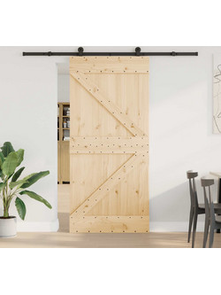 vidaXL Πόρτα Εσωτερική Συρόμενη Ξύλινη 95x210cm 3445223