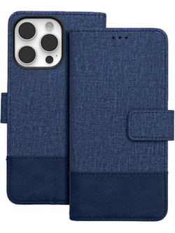 Tel1 iPhone 16 Pro Gomma Θήκη Βιβλίο - Blue