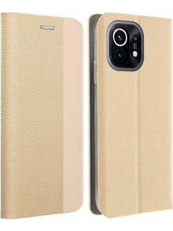 Vennus Xiaomi Mi 11 Sensitive Θήκη Βιβλίο - Gold