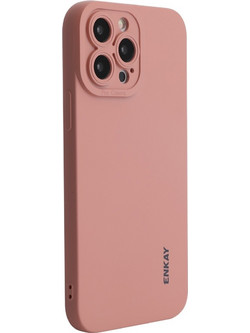 ENKAY iPhone 14 Pro Liquid Θήκη Σιλικόνης - Pink