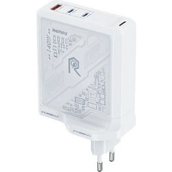 Remax RP-U106 Φορτιστής Χωρίς Καλώδιο με Θύρα USB-A & 2 Θύρες USB-C 140W Power Delivery White