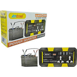 Andowl Inverter Αυτοκινήτου 300W για Μετατροπή 12V DC σε 220V AC με 3xUSB Q-N920