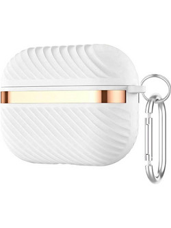 Leewello LW-346 Θήκη Σιλικόνης σε Λευκό χρώμα για Apple AirPods Pro